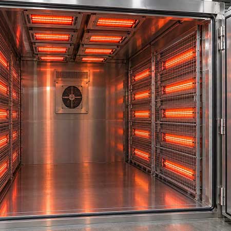 Horno industrial infrarrojo